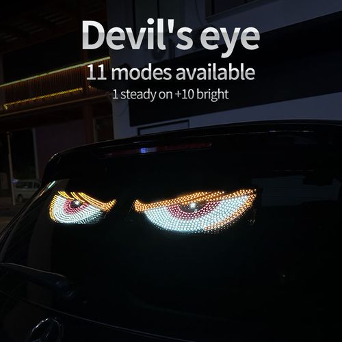 Devil Eye LED Vehicle Light Strip Multiple Lighting Modes Waterproof High Brightness for All Cars and Trucks