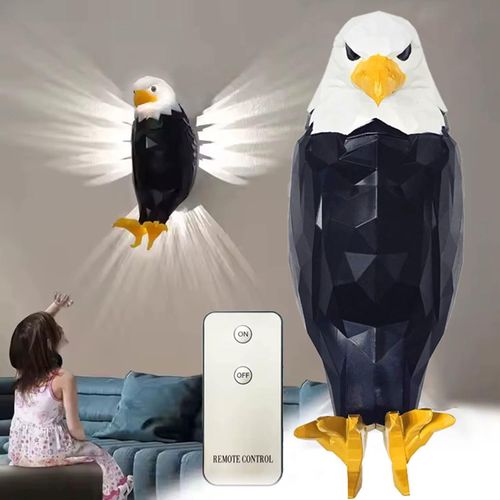 Eagle Wall Lamp Simple Animal Projection Lamp Magnetic Wall Hanging Personality Light Luxury Creative Home Night Light