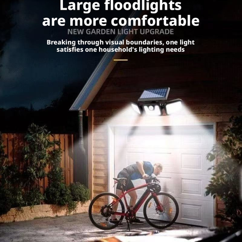 Rotatable Waterproof Solar-Powered Motion Sensor Wall Light