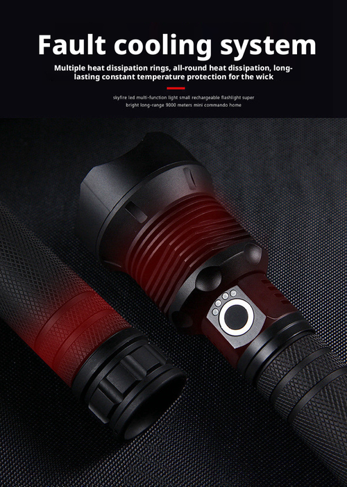 P50 High-Powered Flashlight USB Rechargeable Telescopic Zoom Ultra-Bright Long-Range Aluminum Alloy Patrol Light