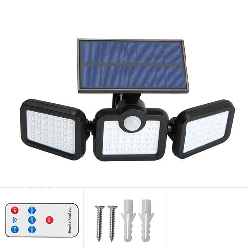Rotatable Waterproof Solar-Powered Motion Sensor Wall Light