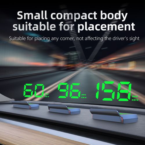 Driving Safety HUD: Universal Speedometer & Mileage Display for Cars, Trucks & Bikes