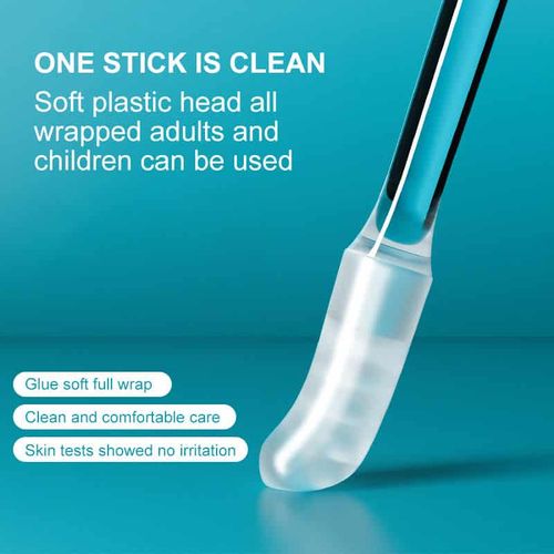 (24pcs 1set)Silicone dust-free ear cleaning stick, soft earwax cleaning stick