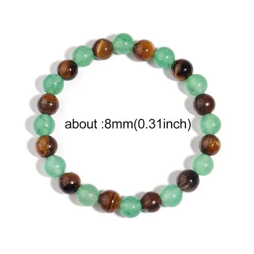 Money Wealth Success Bracelet Pure natural stone Green AventurineTiger Eye Attract Wealth Crystal Bracelet Prosperity Money Bracelet