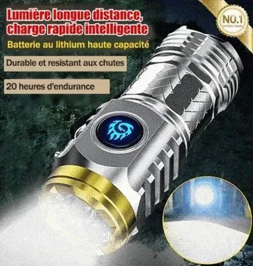 🔥Upgrade Your Adventures! Get the German Three-eyed Monster Mini Flash Super Power Flashlight Now & Shine Brightly in Style