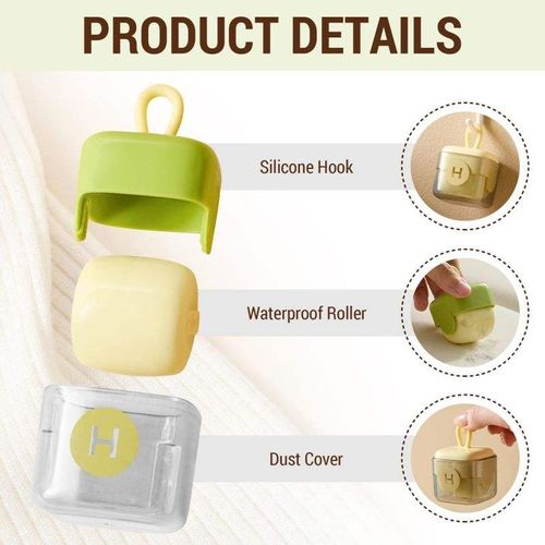 (2PCS 1SET)Portable Luxury Cartoon Washable Reusable Lint Roller for Pet Hair and Dust Removal