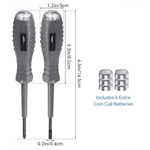 （A set including Flat screwdriver and Phillips screwdriver）New stable voltage test pen