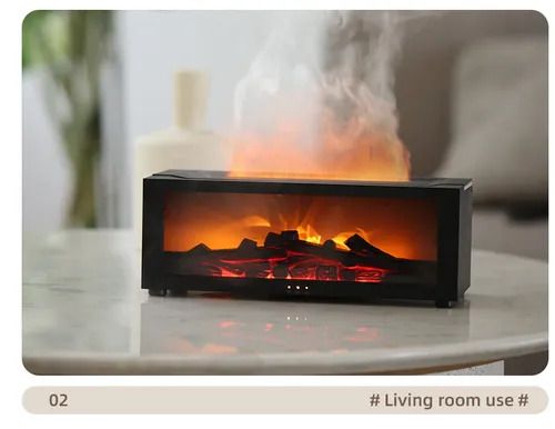 Flame-shaped aromatherapy humidifier
