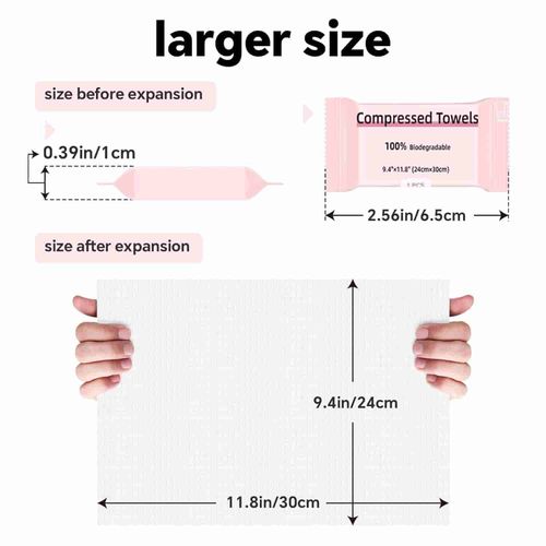 (30pcs 1set）Magic Mini Compressed Towel Nonwoven Thicker Reusable Candy Package for Outdoor Sports