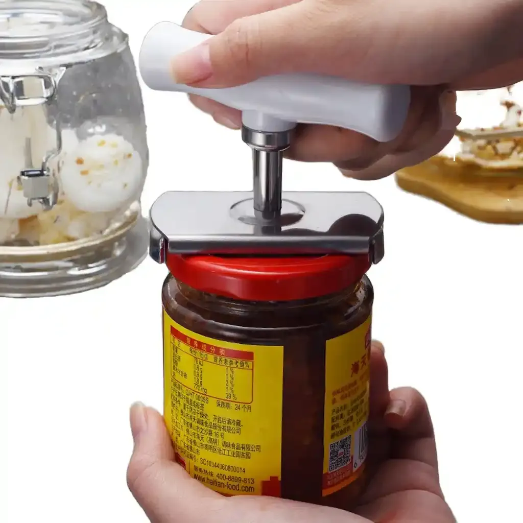 Can & Jar Opener - Easy Open Kitchen Tool for Wide-Mouth Jars & Food Cans