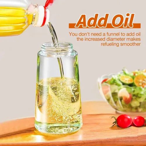 470ml Mist 2 in 1 Olive Oil Dispenser Bottle Premium Glass Oil spray Bottle Oil Sprayer for Cooking