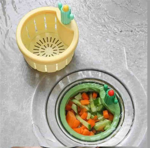 Cactus sink filter kitchen drain basket for collecting leftover food and garbage.