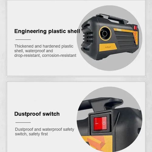 Portable Wash Machine 3000w 7-12MPA（70-120BAR） High Pressure Washer With Electric Car Washer Gun