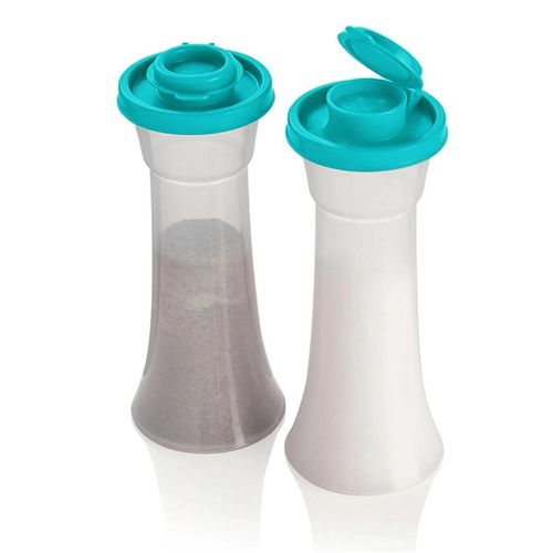 （2pcs 1set）Salt & Pepper Shaker 2 Countsset Large Plastic Salt & Pepper Shaker with Lid, Moisture-proof Seasoning Bottle for Home Kitchen Restaurant