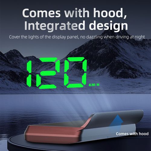 Driving Safety HUD: Universal Speedometer & Mileage Display for Cars, Trucks & Bikes