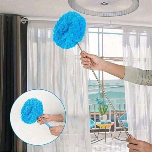 Ceiling fan cleaning duster, flexible telescopic rod dust brush, microfiber cleaning tool