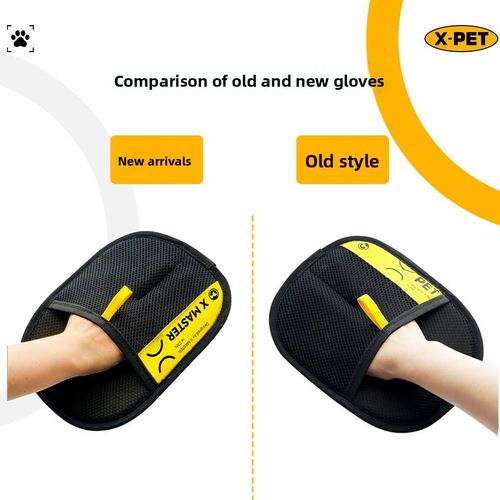 New Luxury Double-Sided Pet Hair Removal Grooming Gloves for Cats & Dogs Reusable Efficient Bathroom Use