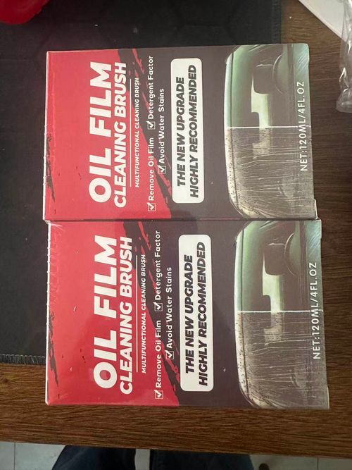 (2pcs 1set)Car Hydrophobic Windshield Coating Glass Cleaning Board Automotive Oil Film Cleaning Brush