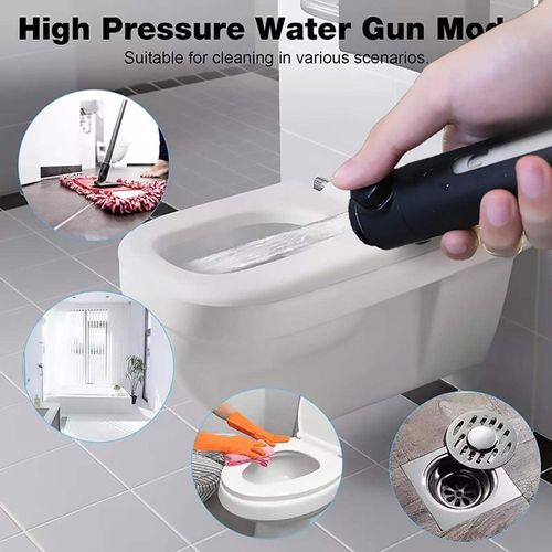 4 in 1 Massage Shower Set High Pressure Water Saving 3 Modes Adjustable One-Key Stop Spray Nozzle for Bathroom