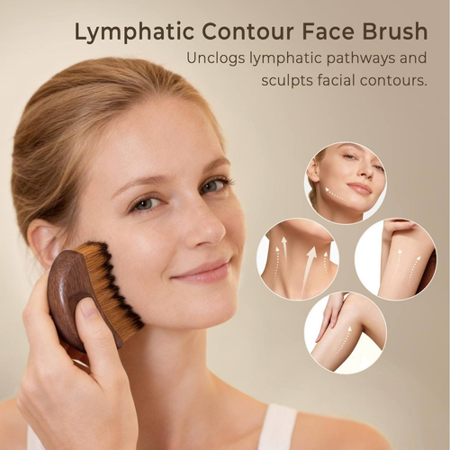 Lymphatic Contour Brush for Jawline & Chin Sculpting Dry Brushing Massager for Lymphatic Drainage & Facial Fatigue Relief Ergonomically Designed to Fit The Skin Precisely 1PCS Beauty Roller Daily Face Lymphatic Contour Brush for Jawline & Chin Sculpting Dry Brushing Massager for Lymphatic Drainage & Facial Fatigue Relief Ergonomically Designed to Fit The Skin Precisely 1PCS Beauty Roller Daily
