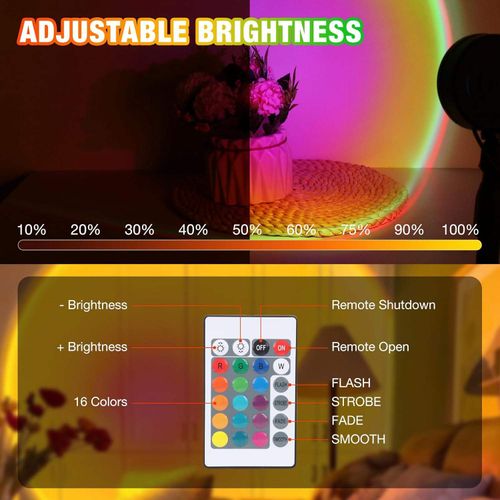 Fashionable and Hot Selling Atmosphere Artifact Small Bedroom Lamp Sunset Lamp