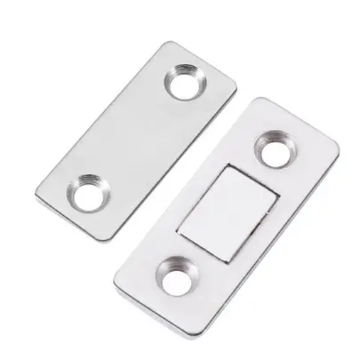 5-pack Ultra-thin cabinet hardware magnetic locks are suitable for kitchen furniture, living room, outdoor cabinets, and home appliances.