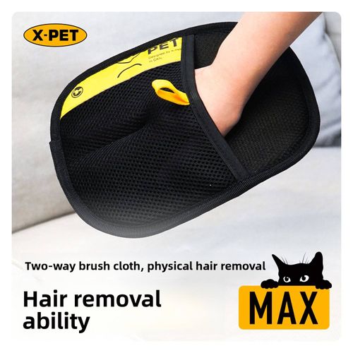 New Luxury Double-Sided Pet Hair Removal Grooming Gloves for Cats & Dogs Reusable Efficient Bathroom Use