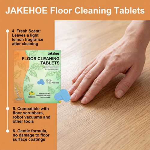 Floor Cleaning Tablets: Effervescent Tablets for Cleaning Tiles, Removing Stains, Eliminating Odors, and Restoring Shine