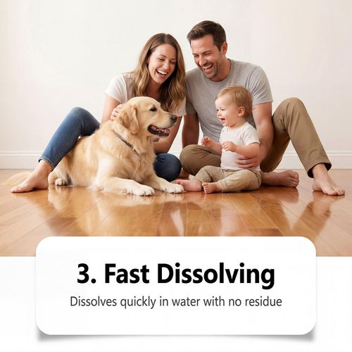 Floor Cleaning Tablets: Effervescent Tablets for Cleaning Tiles, Removing Stains, Eliminating Odors, and Restoring Shine