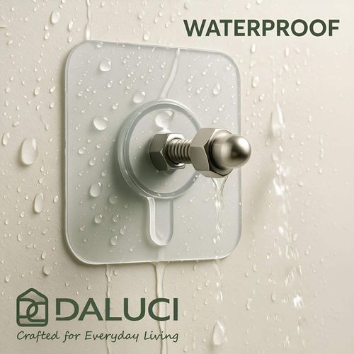 Acrylic photo wall hooks, stainless steel and ceramic self-adhesive smooth lightweight wall hooks, easy to install.