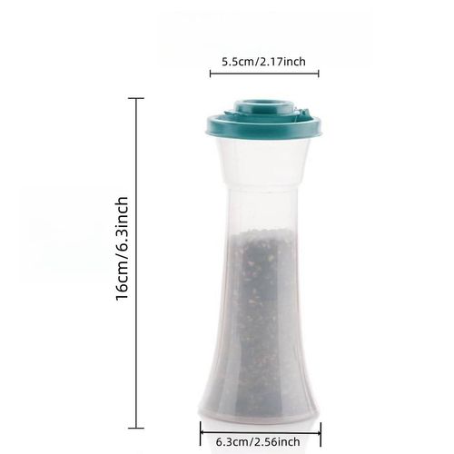 （2pcs 1set）Salt & Pepper Shaker 2 Countsset Large Plastic Salt & Pepper Shaker with Lid, Moisture-proof Seasoning Bottle for Home Kitchen Restaurant