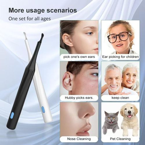 Portable Intelligent Visual Ear Scoop Luminous Earwax Cleaning Endoscope WiFi Compatible Android Apple Beauty Personal Care Tool