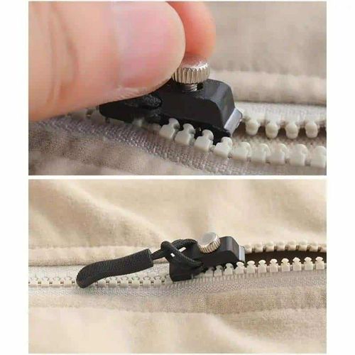 （12pcs 1set）Complete No-Sew Zipper Repair Kit with Tools for Clothes Jeans Bags & Suitcases-for Needlework