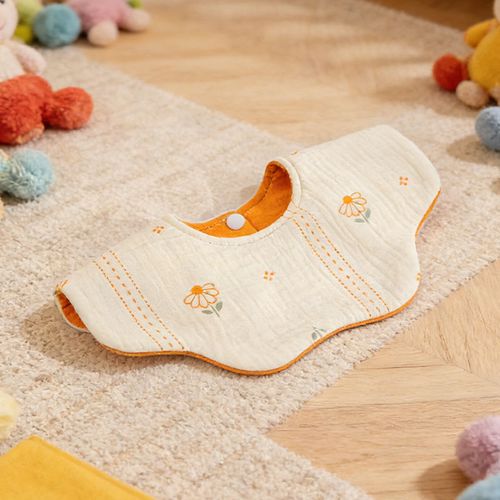 8pcs Floral Print Pure Cotton Newborn Fabric, 100% Cotton, Baby Supplies, Baby Bib