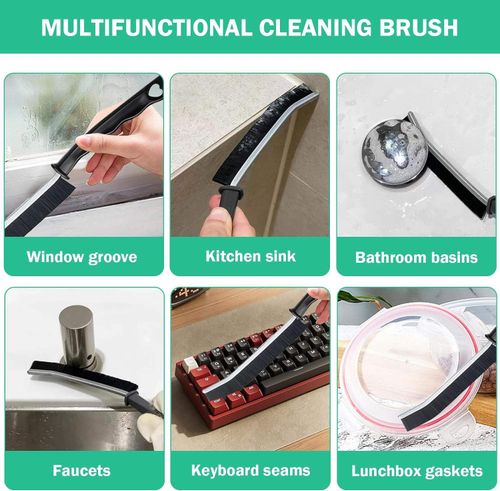 (5pcs 1set) crevice cleaning brush set, stiff bristle crevice brush, multi-functional crevice cleaning tool