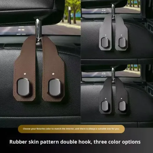 （4PCS）Car hooks, suede trim, multi-functional front and rear seatback hooks, car seat interior trim.