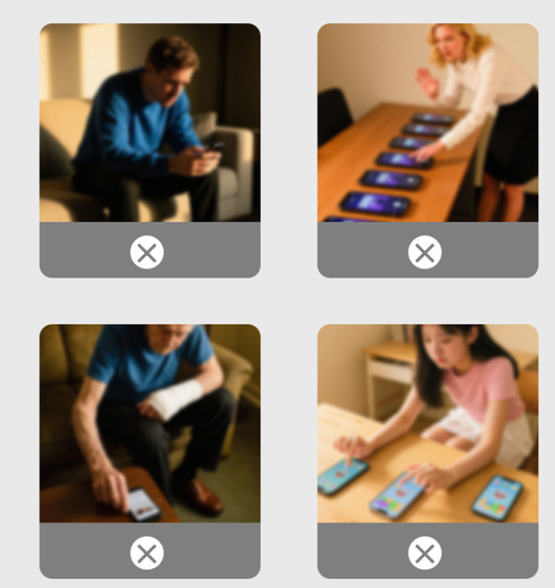 Silent Smart Clicker B03 Adjustable Height ABS Mobile Phone Automatic Clicker