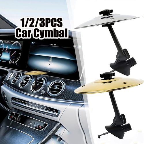 Car Crash Cymbal, Car Cymbal Air Vent, Car Drum Cymbal Air Vent, Make Your Driving More Fun, Easy Installation And Rugged, Suitable For All Types Of Vehicles