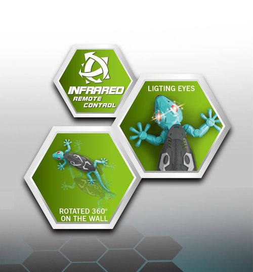 DWI Dowellin Wall Crawler Gecko Remote Control Animal Toy Robot Kids Toys Climbs Wall Cars for Prank Toys RC Robot for Gift