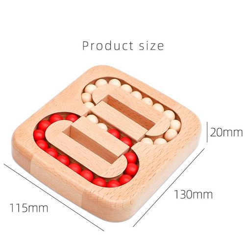 Traditional Wooden Puzzle Brain-Burning Toy Flat Ball Maze to Unlock Intelligence Grocery Toys