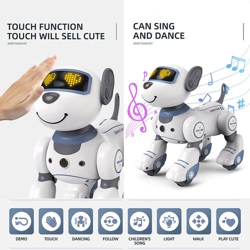 Robot Dog Intelligent Programmable Dancing Music Intelligent Sensor Interactive Children's Educational Early Education Toys
