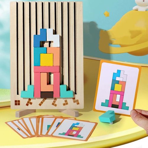 Hot Sale 3d Russia Puzzle Block Wooden Jigsaw Puzzle Toys Educational Toys for Montessori Kindergarten