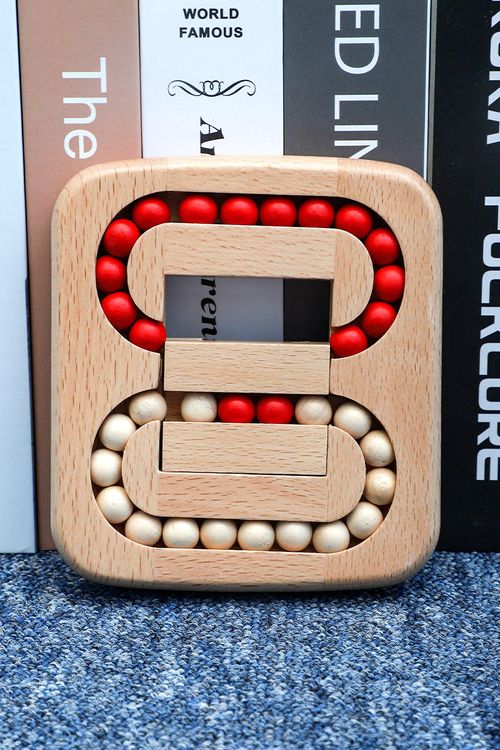 Traditional Wooden Puzzle Brain-Burning Toy Flat Ball Maze to Unlock Intelligence Grocery Toys