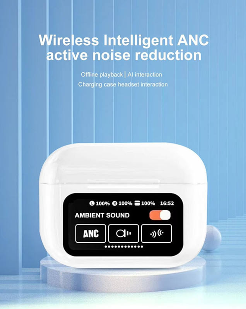 LCD touchscreen in-ear waterproof sports headphones