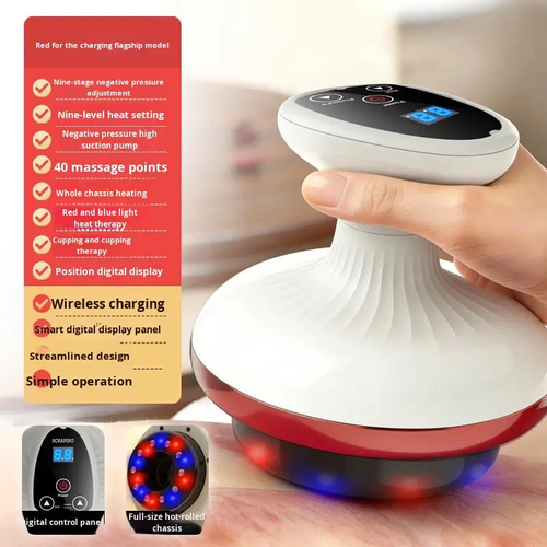 Negative pressure vacuum fat removal device, cupping therapy tool, red light therapy massager.