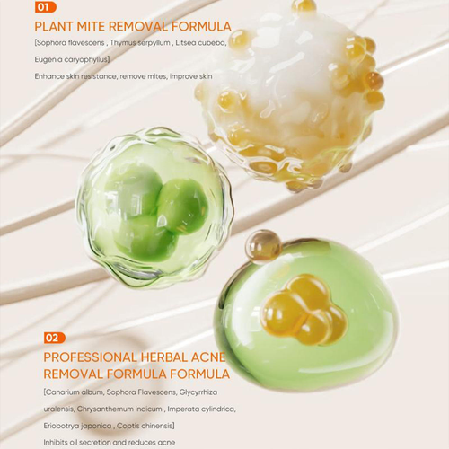 Herbal moisturizing, anti-mite, anti-acne, deep cleansing, vitamin C brightening gel.