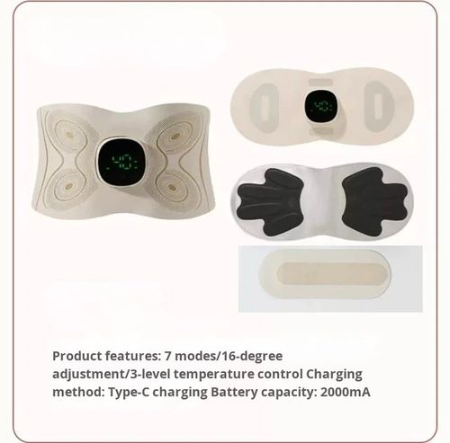 Multifunctional portable EMS microcurrent abdominal and waist massage slimming belt