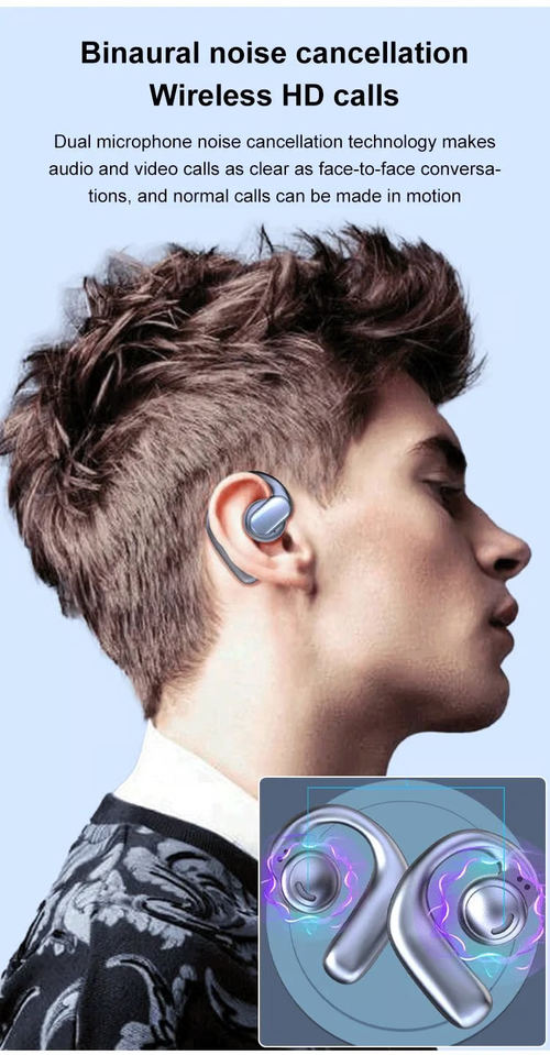 TWS Wireless Bone Conduction Digital Bluetooth Headset