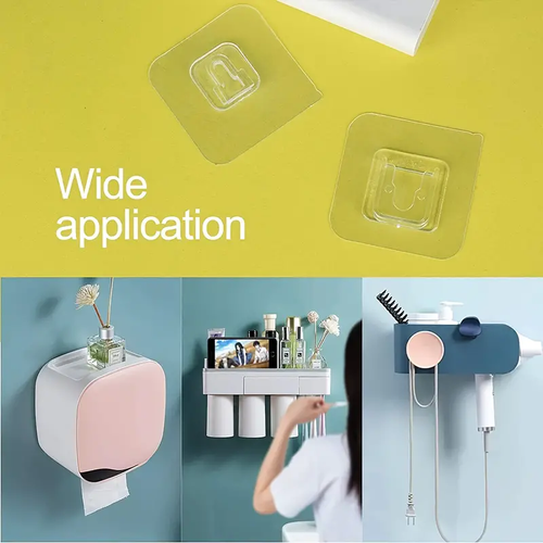 Transparent Double-sided Adhesive Wall Hooks     Buy 1 Get 4 Free