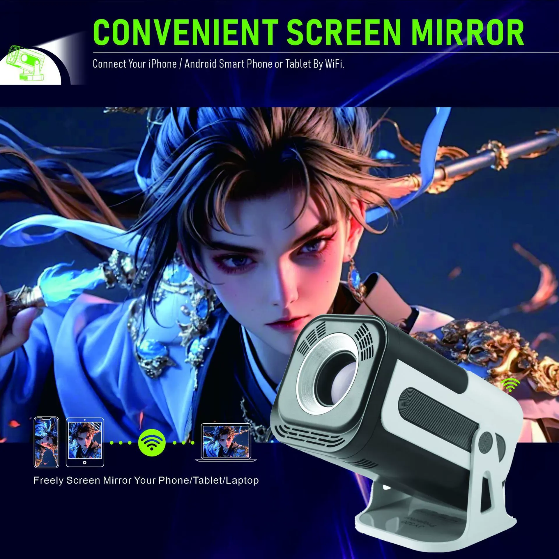 JY320 Game Edition Ultra-High Definition Smart Projector